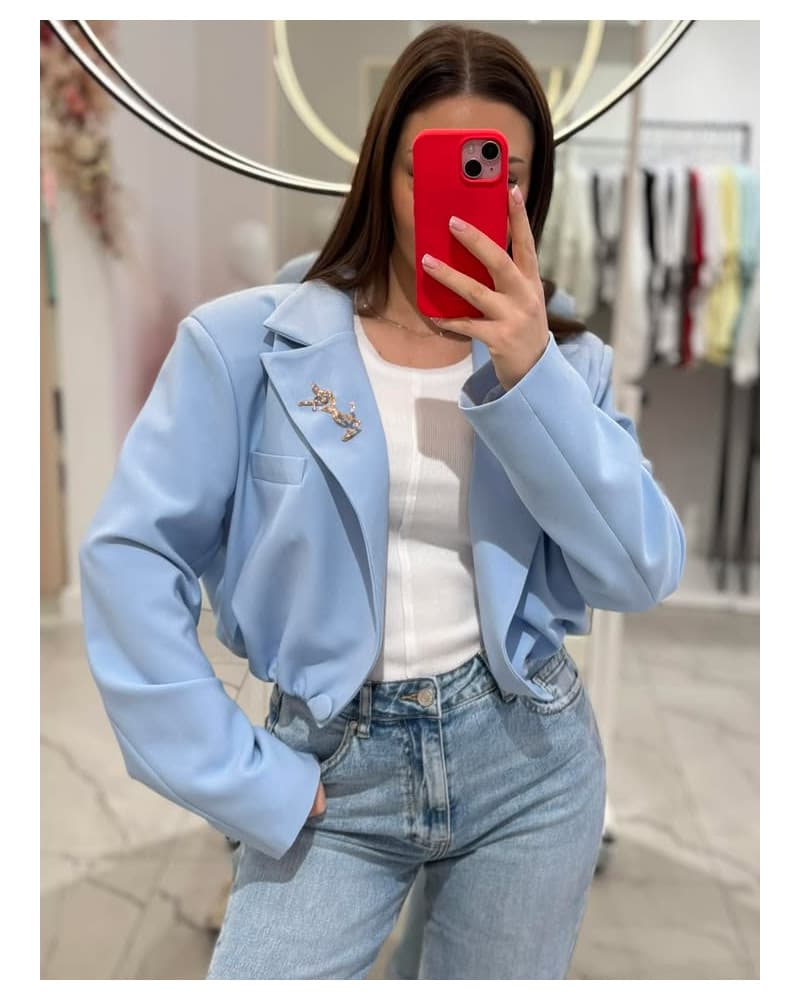 Marynarka bombka Clara blue — zdjęcie 1 z 3