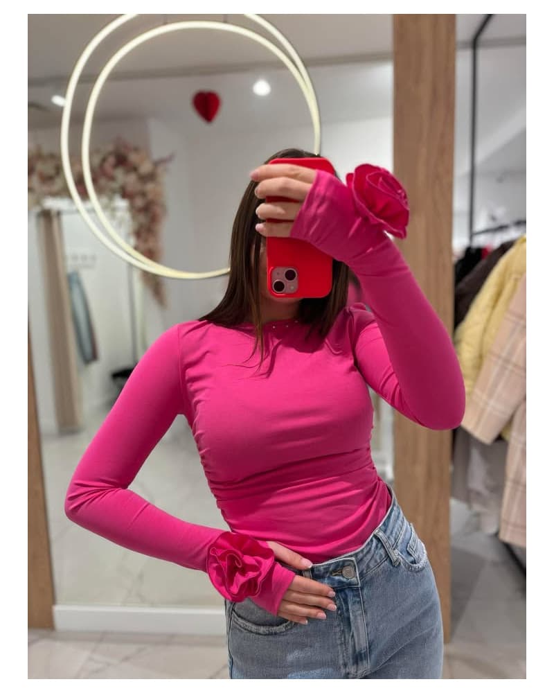 Bluzka ROSE fuksja — zdjęcie 1 z 2