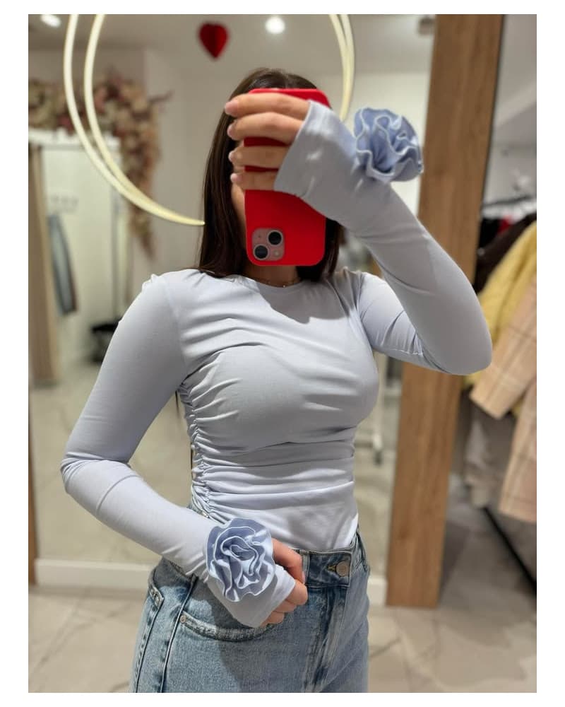 Bluzka ROSE błękitna — zdjęcie 1 z 2